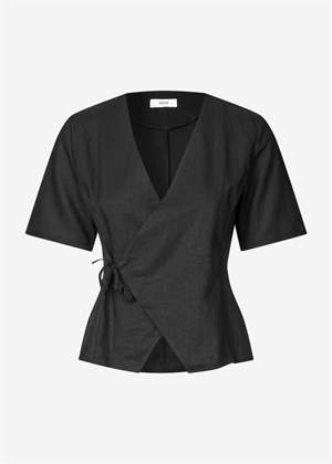 Encroydon ss bluse 7240 Sort Envii 